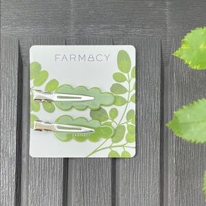Farmacy - Leafy Green Hair Clips